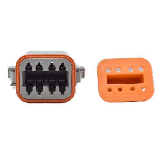 Bluewater 8 Position Female Deutsch Connector w/Wedge Lock [DT06-08SA]