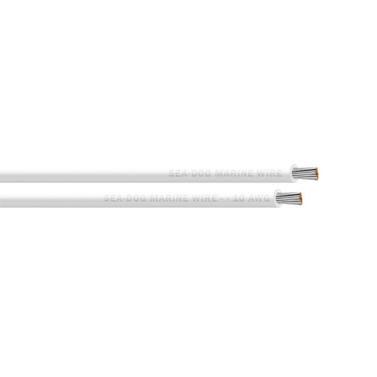 Sea-Dog 10 AWG White Primary Wire - 100' [8010052]